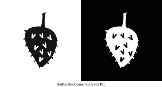 Soursop icon line art vector