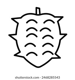 Soursop Vector Line Icon Design