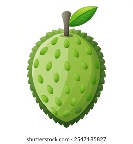 Soursopfruit icon vector. Fresh  and healthy fruits vector illustration  on white background. symbol. logo design.