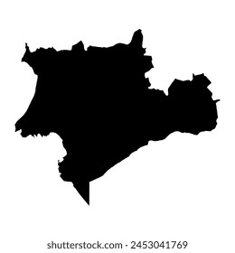 Souss Massa region map, administrative division of Morocco. Vector illustration.