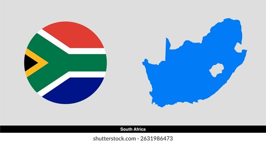 south africa country map vector