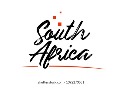 South Africa country typography word text suitable for logo icon design