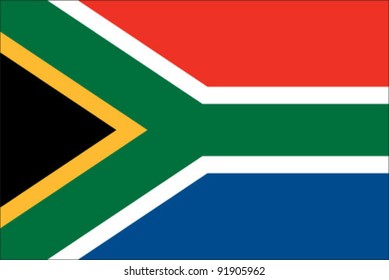South Africa Flag - Shutterstock ID 91905962