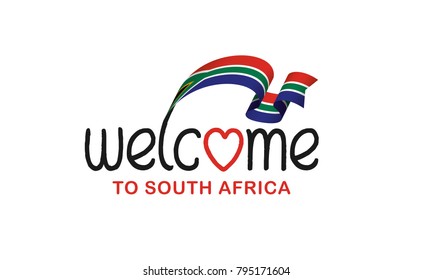 South Africa flag background