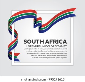 South Africa flag background