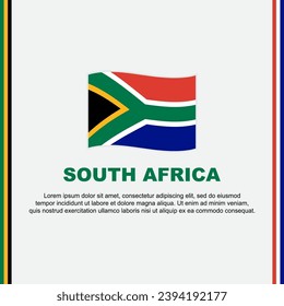 South Africa Flag Background Design Template. South Africa Independence Day Banner Social Media Post. South Africa Cartoon