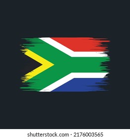 South Africa Flag Brush. National Flag