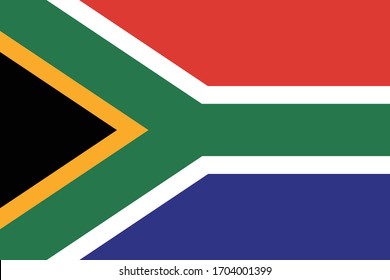 South Africa flag country national african