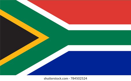 south africa flag : illustratioin vector