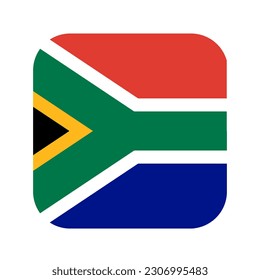 South Africa flag simple illustration for independence day or election