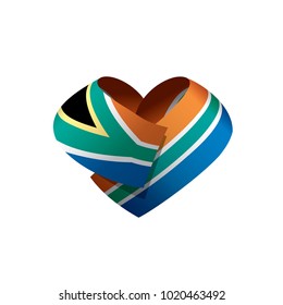 south africa flag, vector illustration