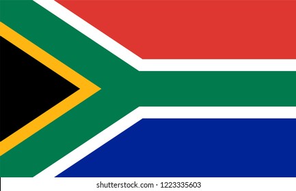 South Africa Flag, Vector Image And Icon