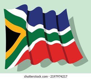 South Africa Flag Wallpaper Background Stock Vector (Royalty Free ...