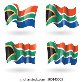 South Africa Flag Waving Set