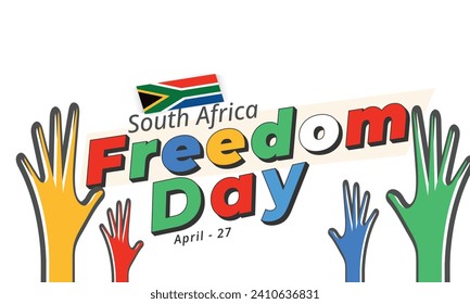 South Africa Freedom Day. background, banner, card, poster, template. Vector illustration.