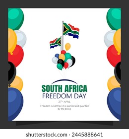 South Africa Freedom Day commemorates the country's first democratic elections in 1994, marking the end of apartheid and the beginning of freedom and democracy for all South Africans.