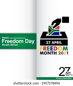South Africa freedom day logo. Graphics illustration of the 2021 logo of ceremonial National day. Logo with African Traditional Colors and Design. Vector for poster, background and more.