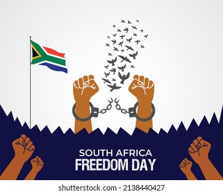 South Africa Freedom Day. Template for background, banner, card, poster. vector illustration. - Shutterstock ID 2138440427