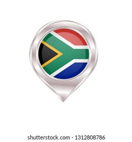 South Africa glossy map pointer