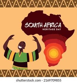 South Africa Heritage Day Festive Card