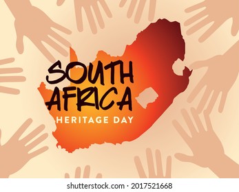 South Africa Heritage Day National Map
