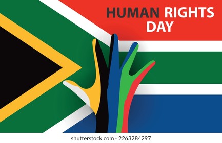 South Africa Human Rights Day. March 21. for greeting card, poster, banner, template