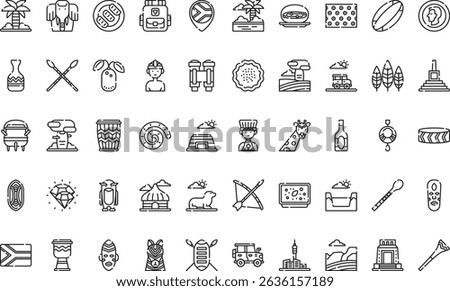 South africa icons icons Simple vector icon. Illustration symbol design template for web mobile UI element. 