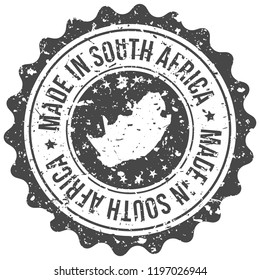 South Africa Made In Map Travel Stamp Icon City Design Tourism Export Seal