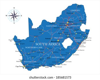 South Africa map