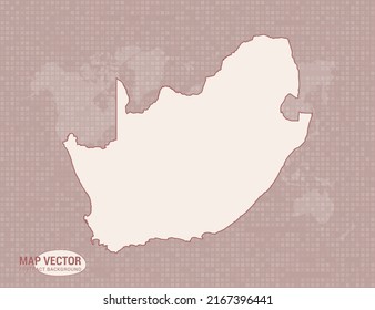 South Africa map of abstract modern vector design illustration.