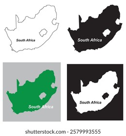 South Africa map icon vector illustration symbol design