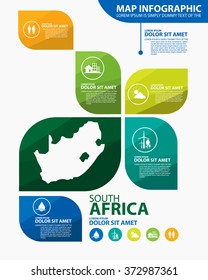 south africa map infographic