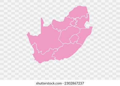 South Africa Map pink Color Background quality files png