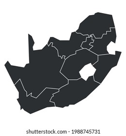 South Africa - map of provinces