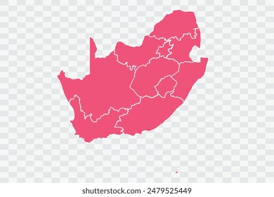 South Africa Map punch Color Background quality files png