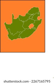 South Africa map vector illustration.Editable and clearly labeled layers.