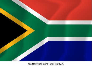 South Africa National Flag Background Illustrator