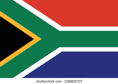 South Africa National Flag Vector Flag Stock Vector (Royalty Free ...