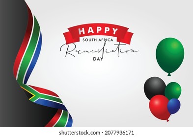 South Africa Reconciliation Day Design Background For Greeting Moment