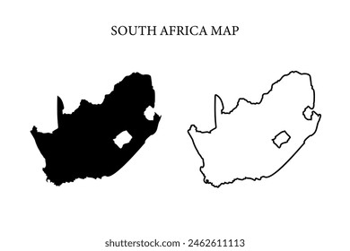 South Africa region country map vector
