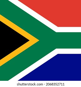 South Africa Square Country Flag Icon