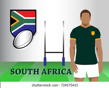 South Africa Team New Official Rugby Kit With Jersey And Short