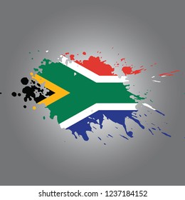 South Africa Vector paint stain