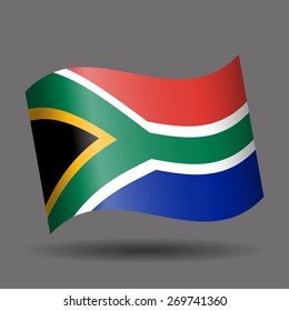 South Africa waving flag