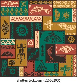 South African ethnic pattern. Vector ornament.