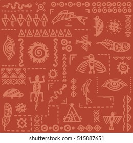 South African Ethnic Pattern. Vector Ornament.