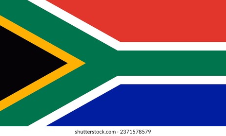 South African Flag. National South Africa flag. Flag of South Africa Vector graphics