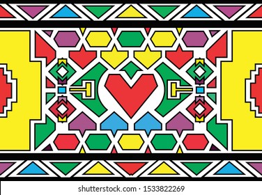 South African Mural Art Motif