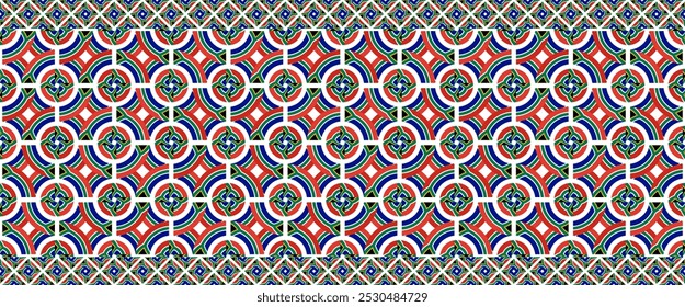 south african pattern. mandala background. geometric texture for decoration. vector illustration