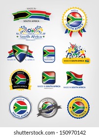 South African Seals, Flags (Vector)